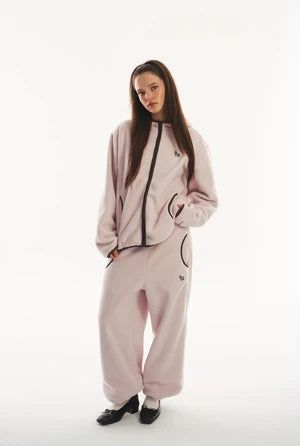 threetimes（スリータイムズ）の「Cookie fleece pants - pink（Pants）」