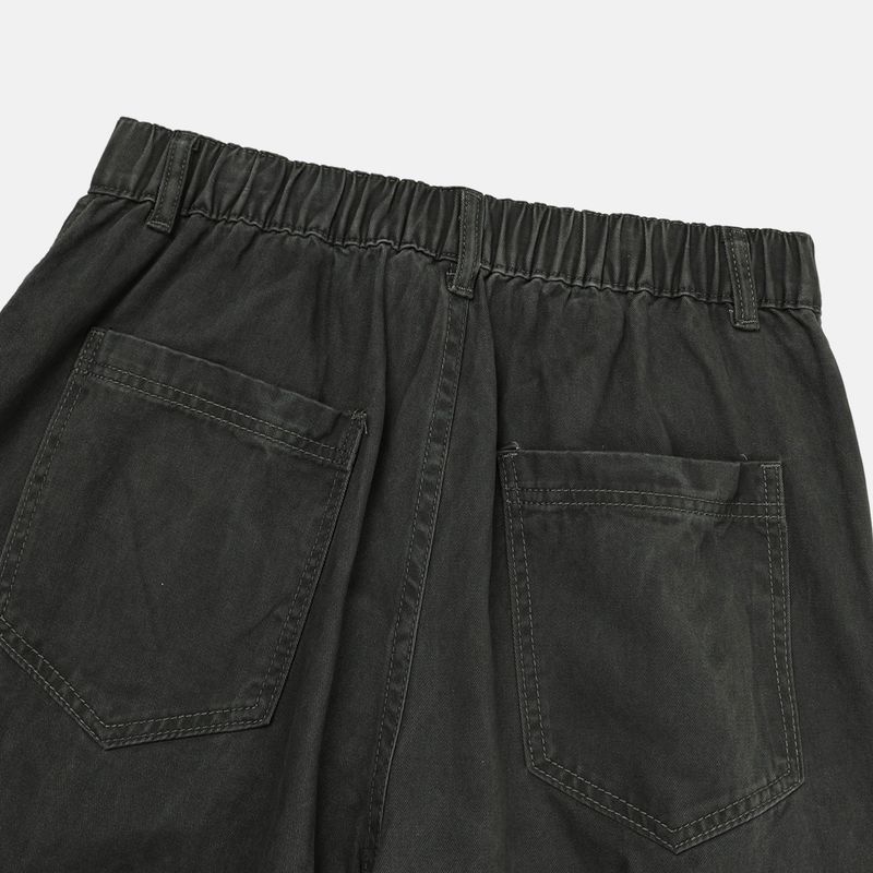 Way pintuck curved pants