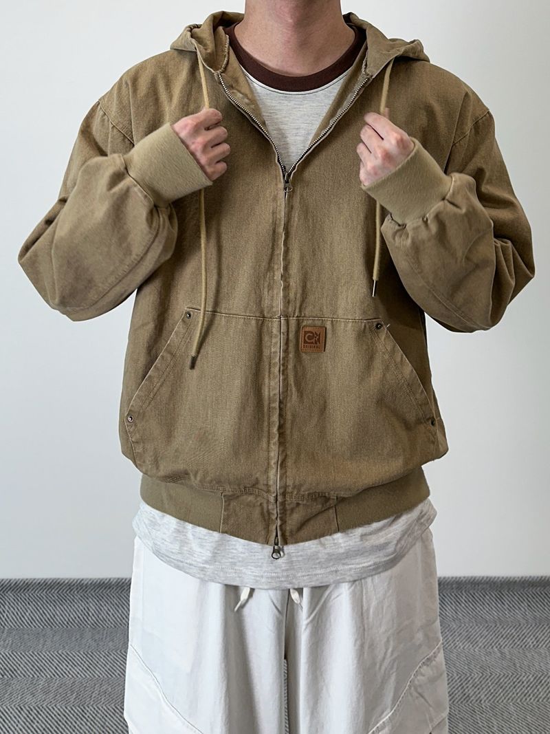 Cb Patch Work Hooded Jumper