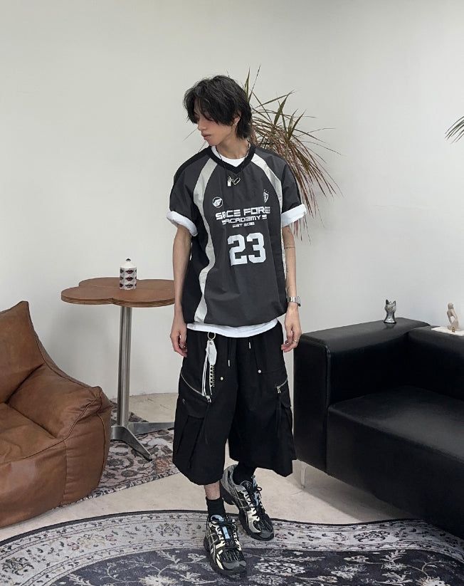 Lafes Zipper Cargo Bermuda Pants