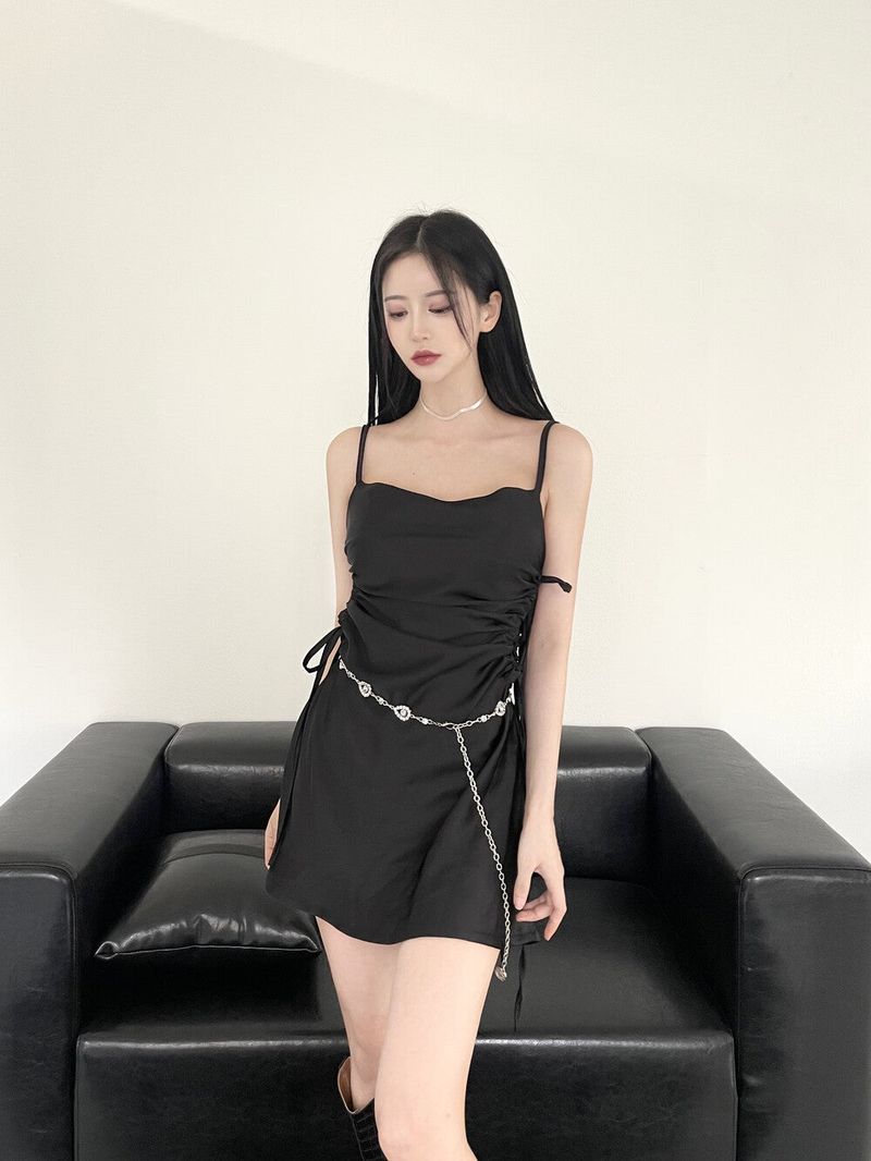 896. Hole satin mini ops (3color)