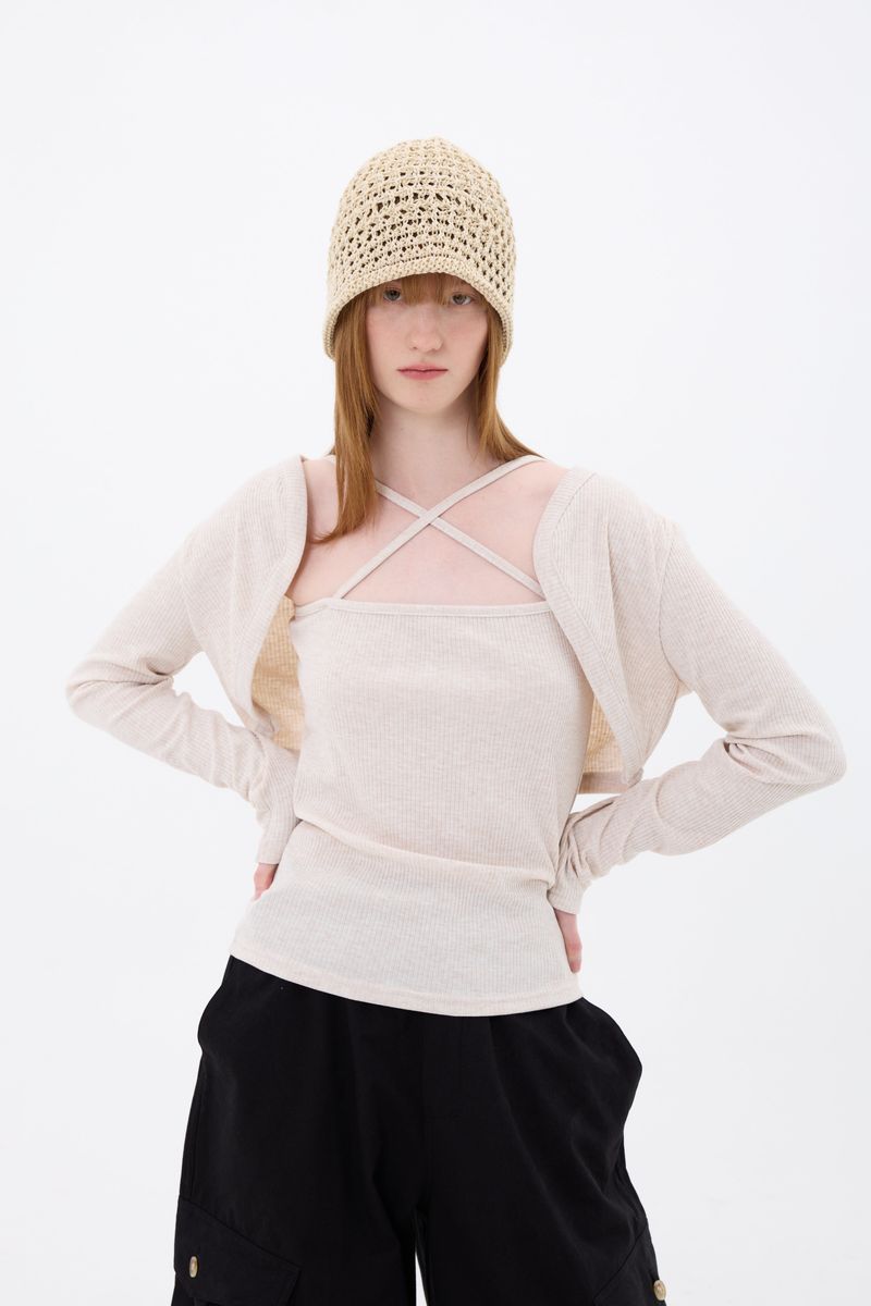 ARIOSO BOLERO SET / BEIGE