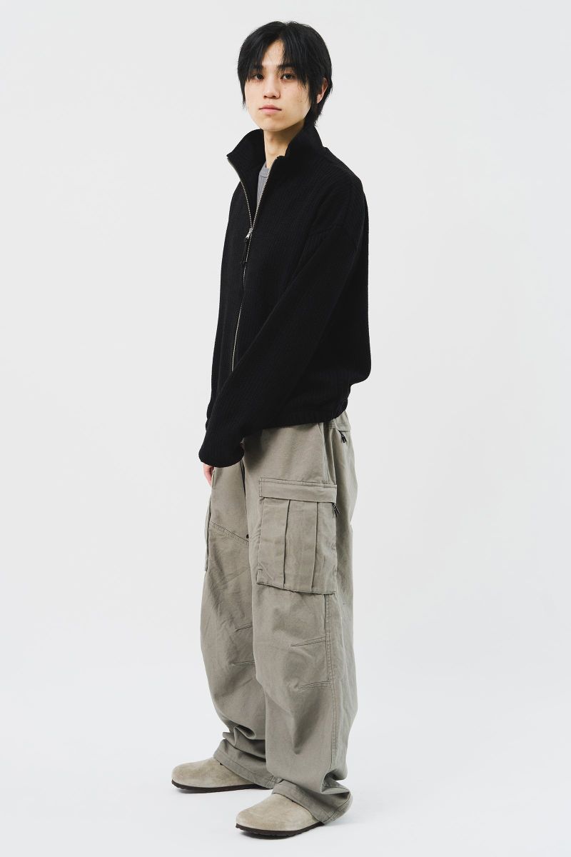 Junky Knitted Zip Up (3color)