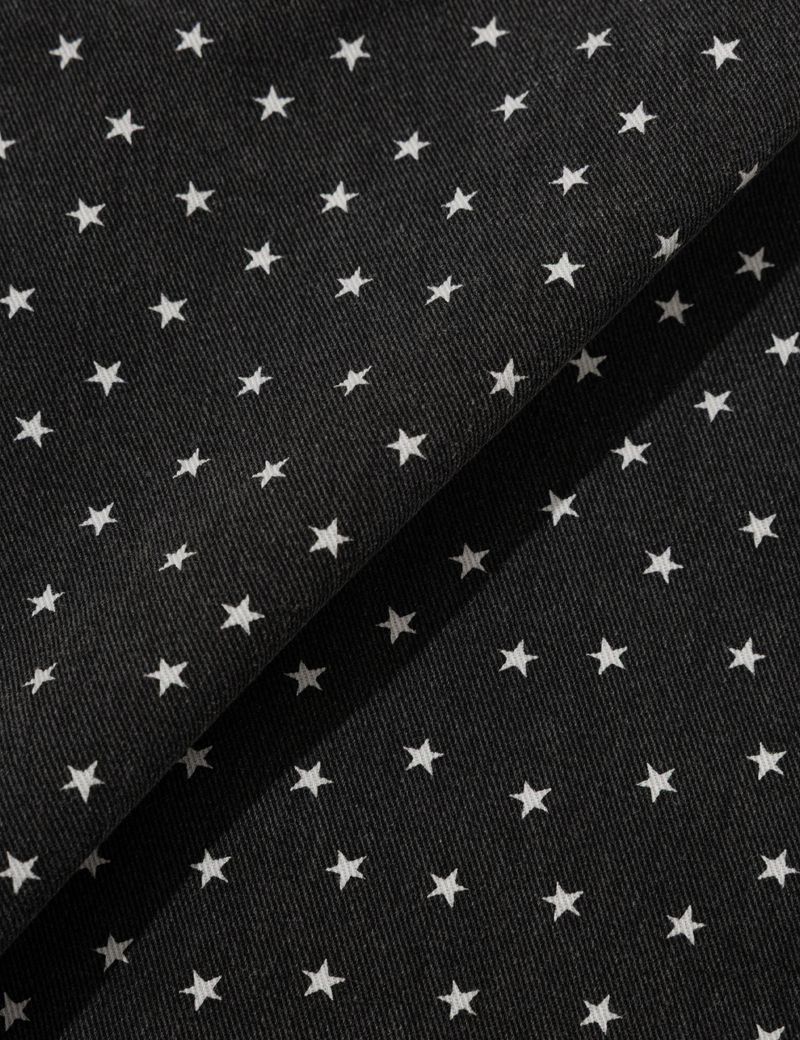 PIGMENT STAR MINI SKIRT(CHARCOAL)