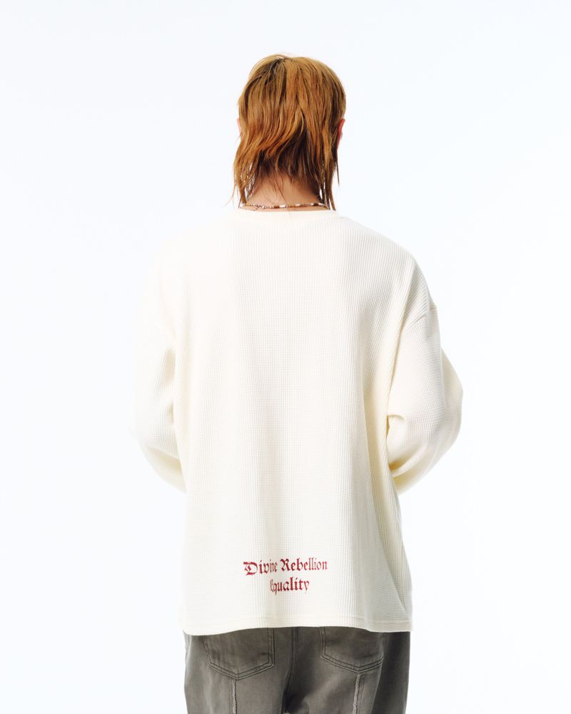 Divine Waffle Long Sleeved/Cream