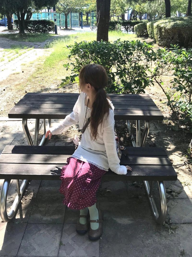 oso dot frill skirt