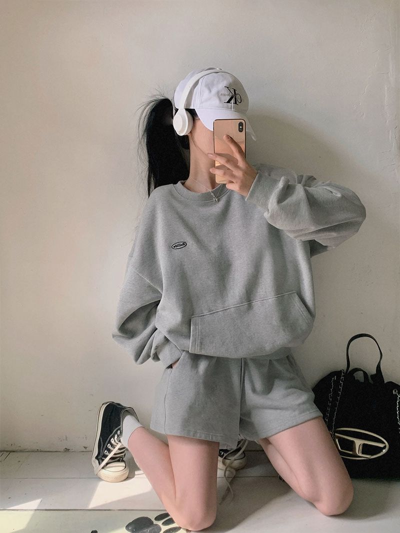 [BELLIDE MADE] Kangaroo Sweat + Shorts Setup