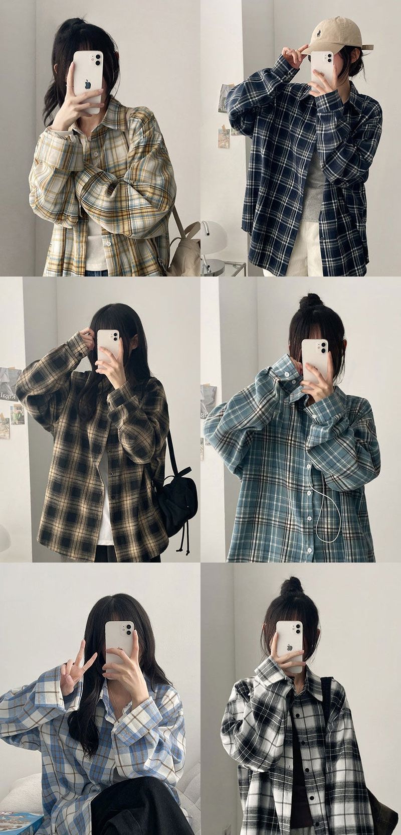 Lue Loose Fit Checkered Shirt