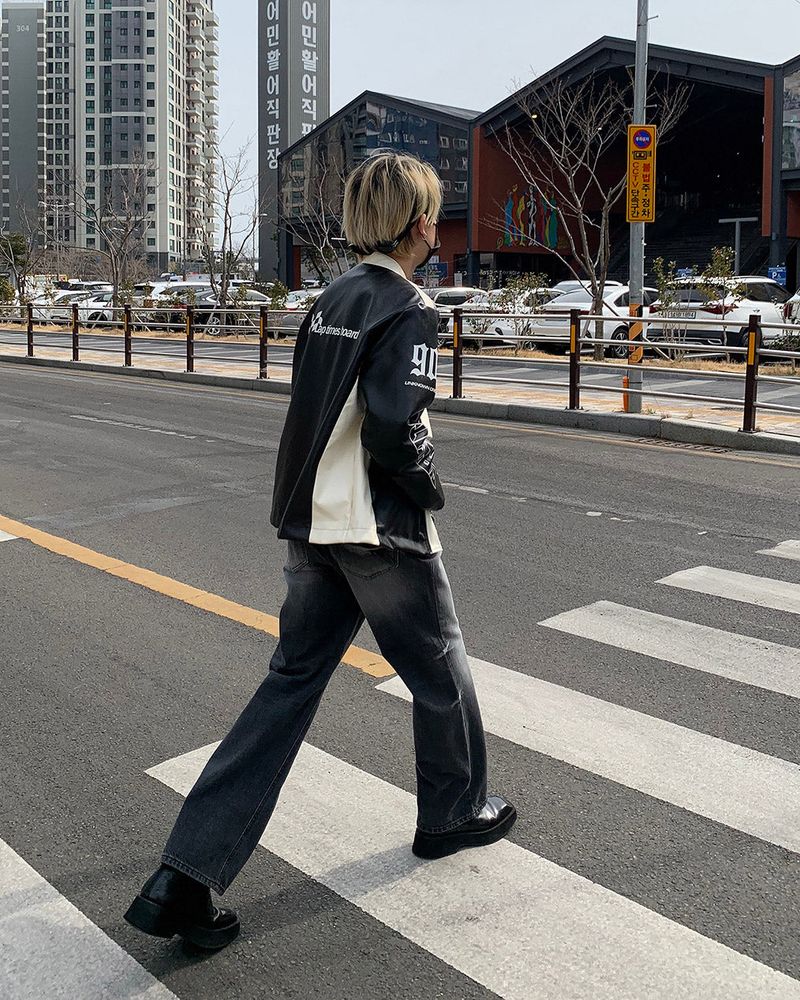 90's Bike Leather Jacket (2 colors)