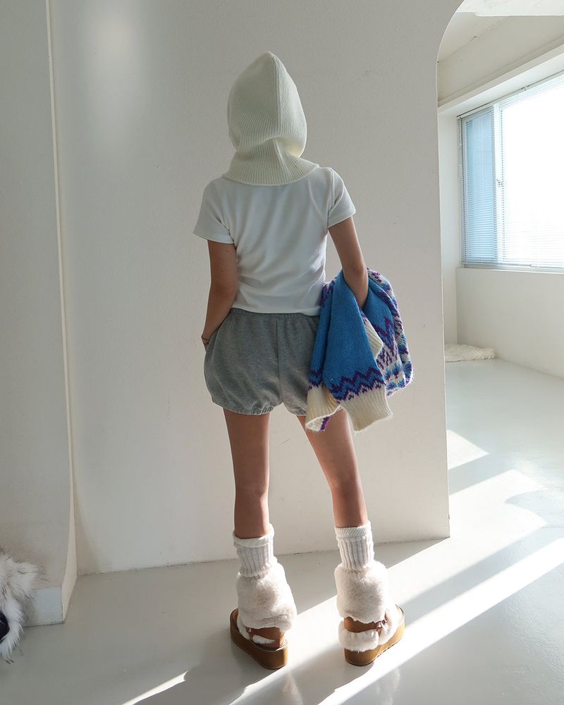 Napping thick balloon shorts