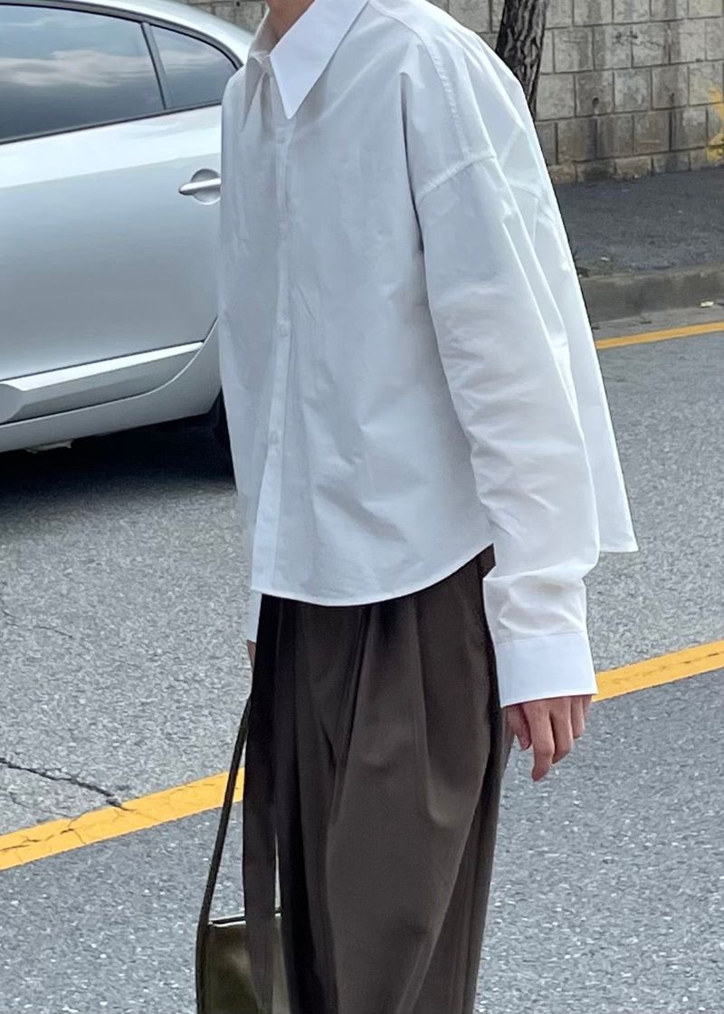 Pudding belt wide pants