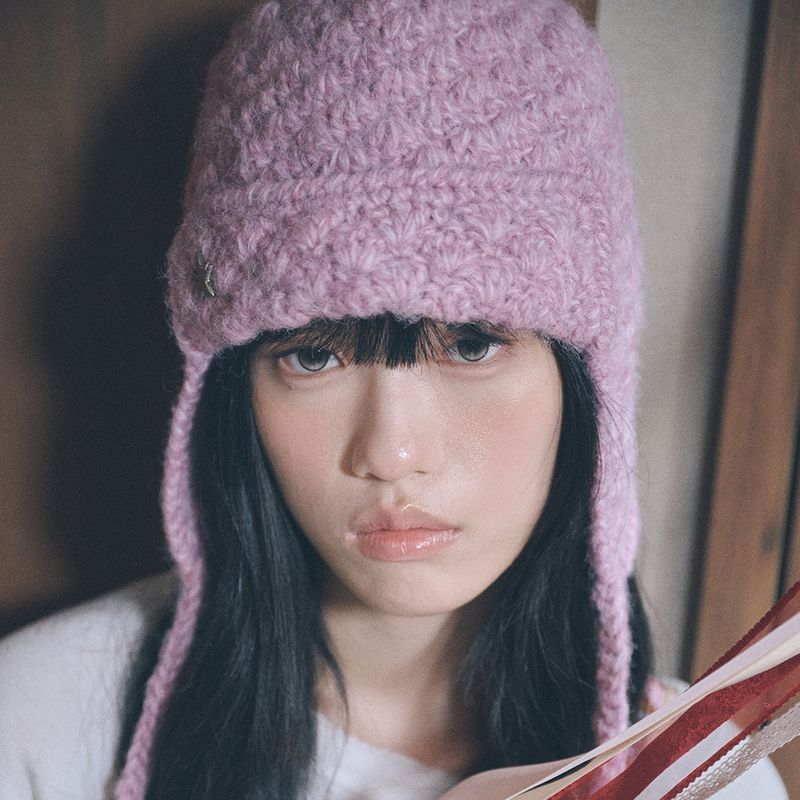 handmade crochet trooper hat purple
