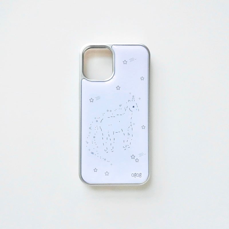 [MADE] unicorn emoji phonecase (silver)