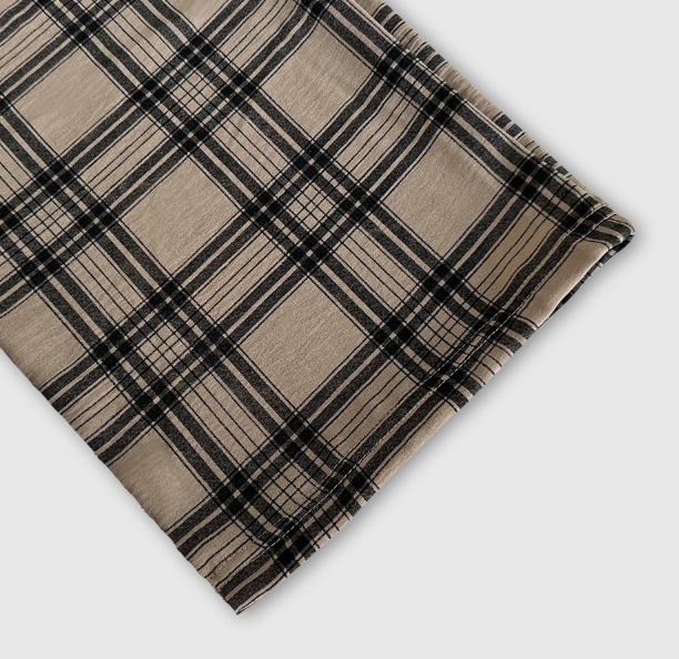 Kuiper Turkic Check Pattern Wide Fit Pants