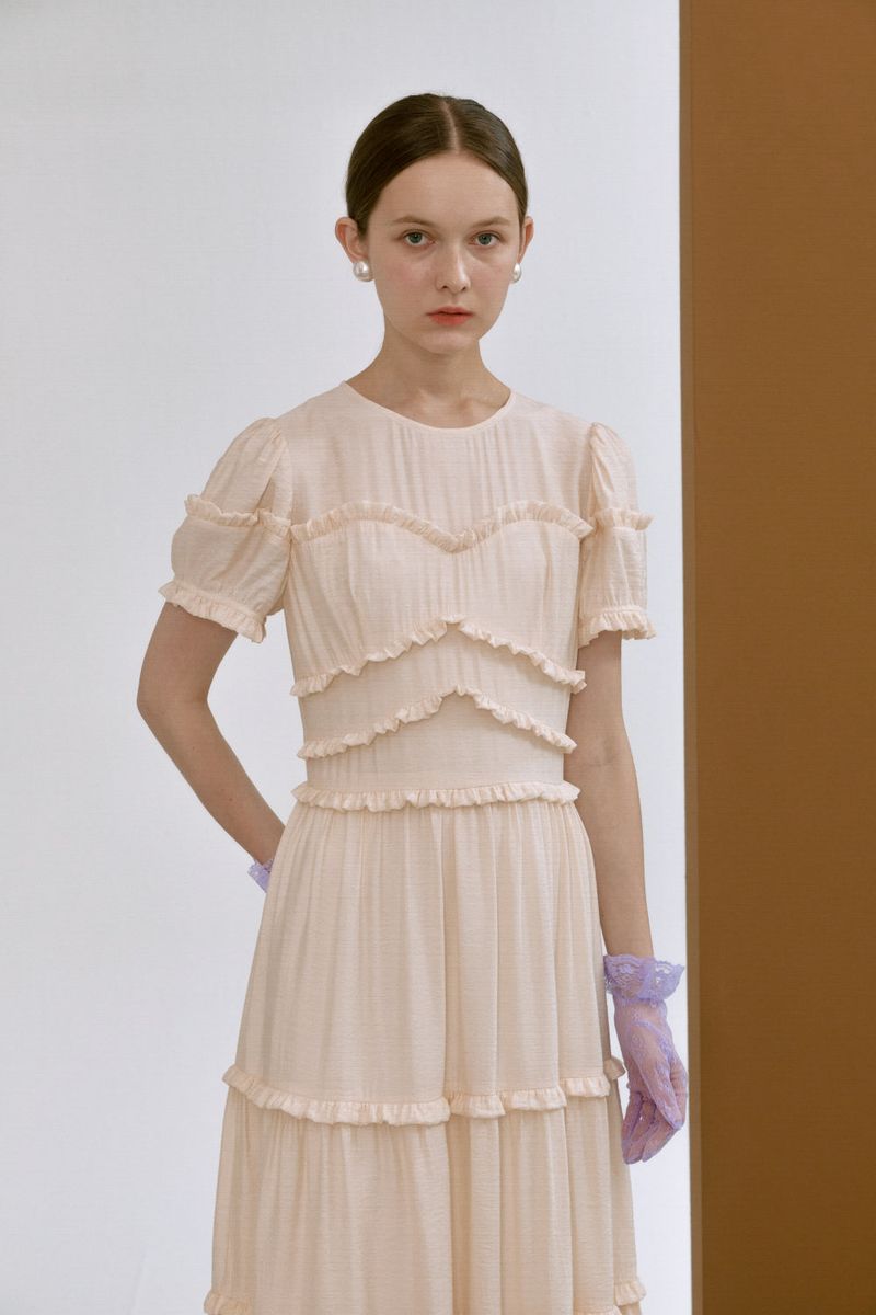 Frill can-can dress