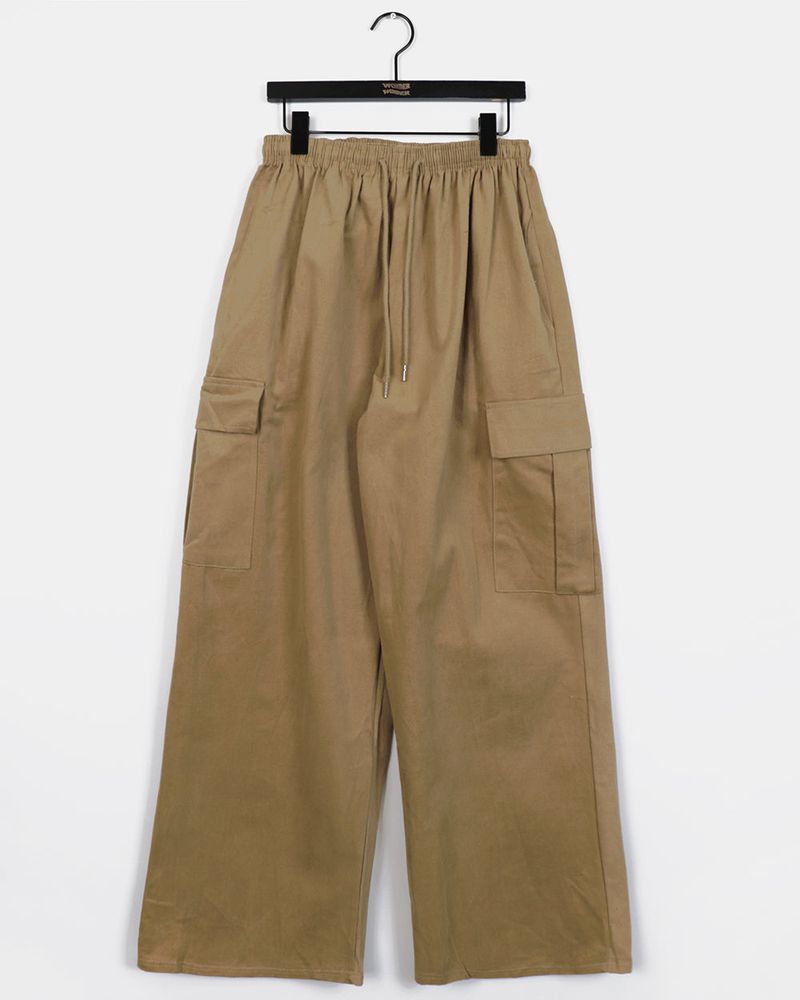 Cane Thick Cotton Cargo Pants