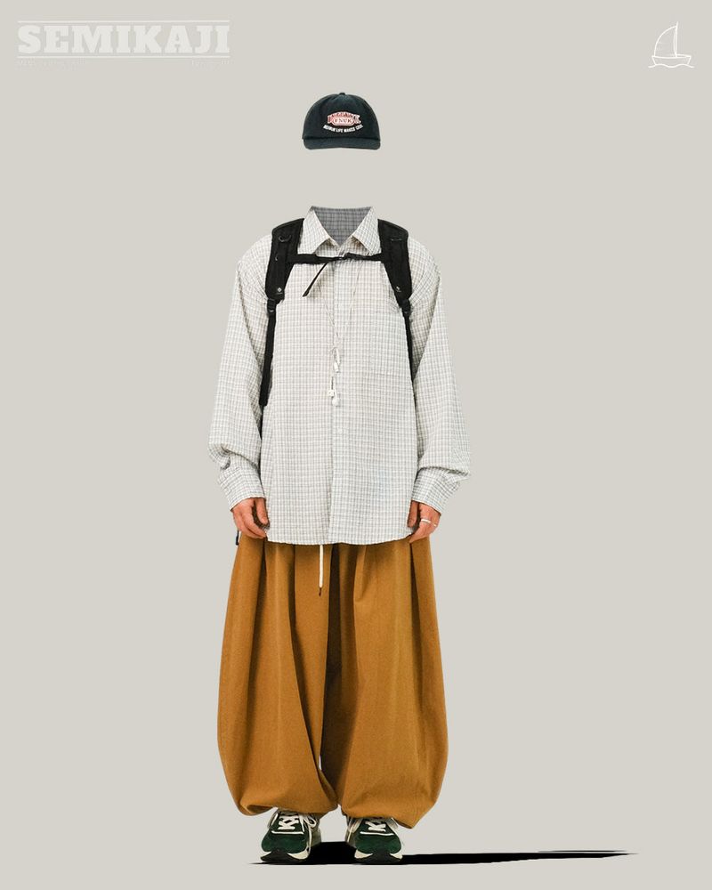 THE W Belted Pin-tuck Balloon Pants