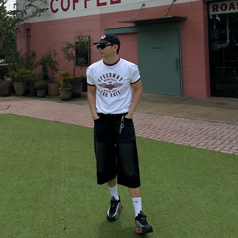 Speedway Cotton Ringer Short Sleeve Tee