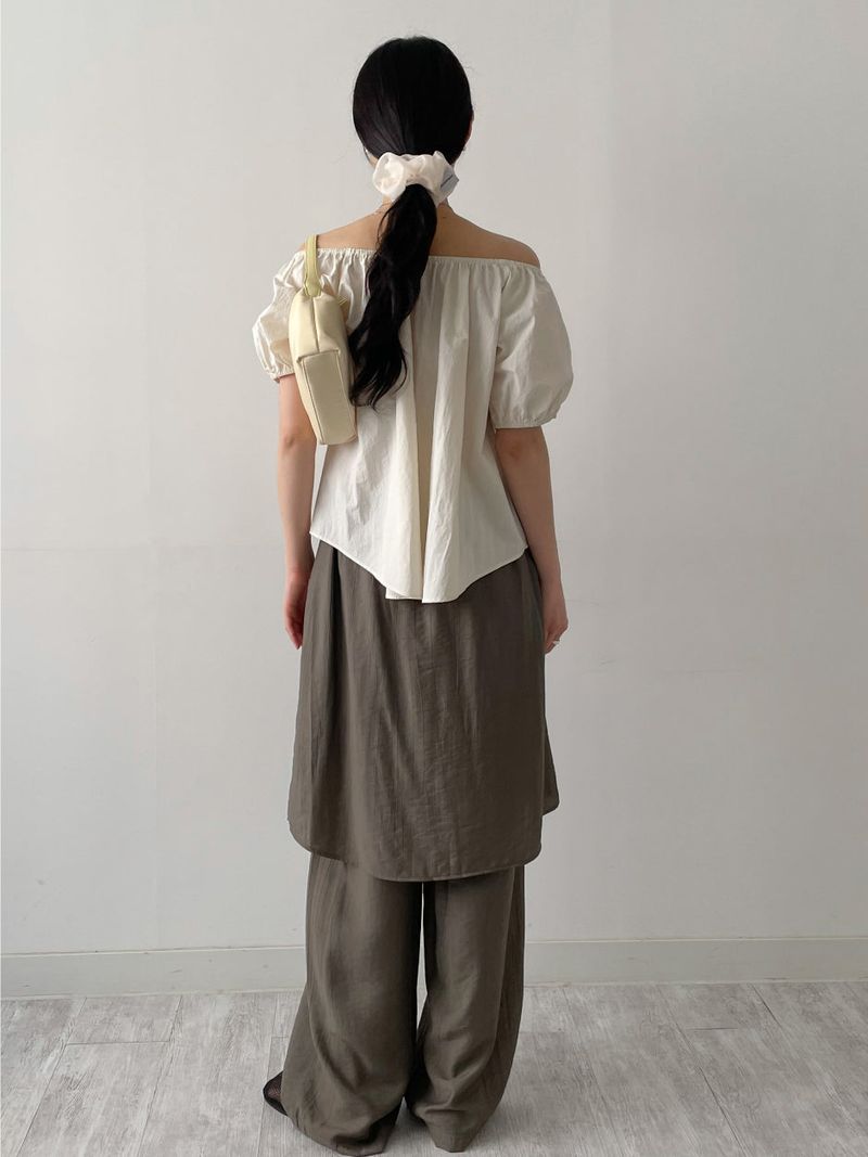 Wrinkle Wrap Layered Banding Pants