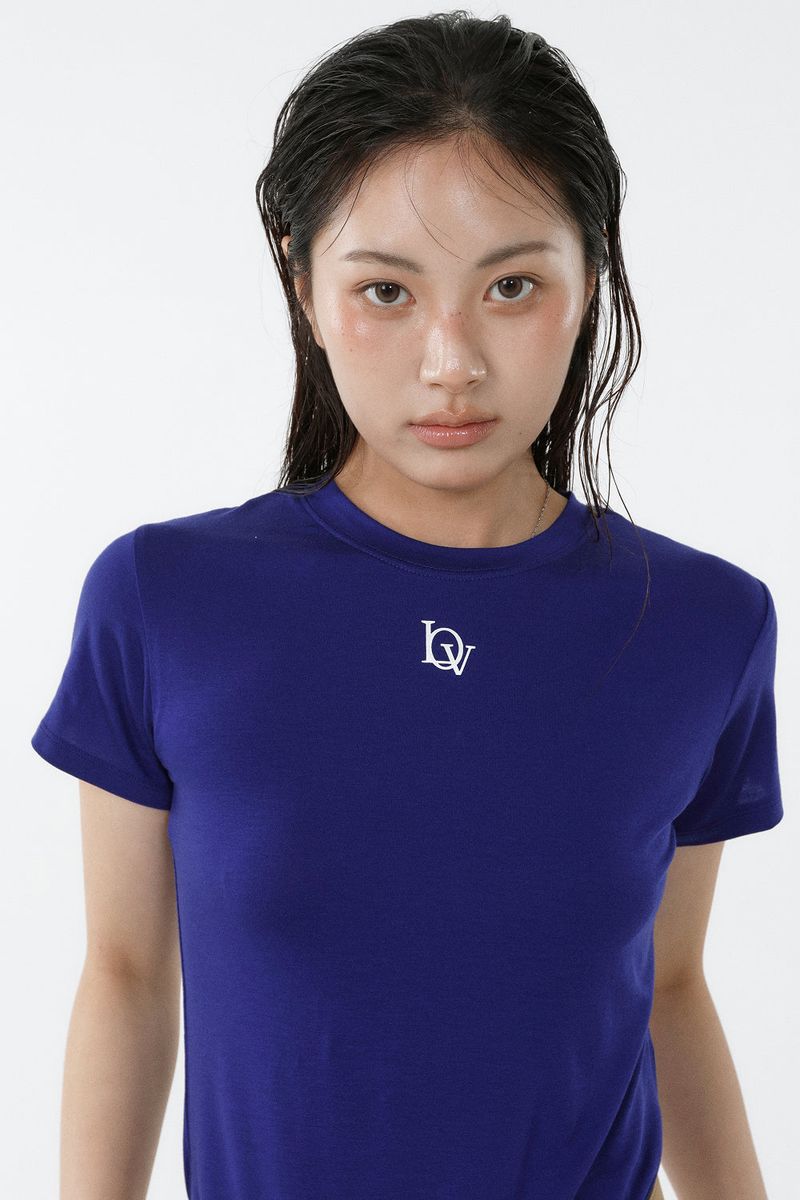TENCEL PETIT TEE_COBALT