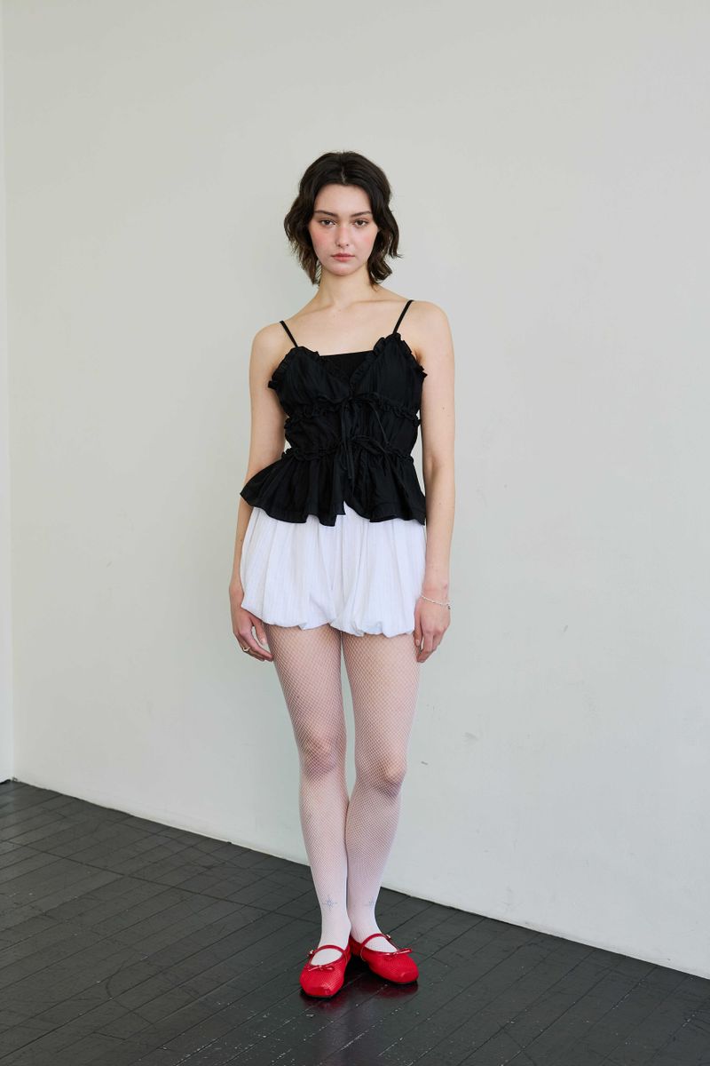  CUDDLY BALLOON SKIRT PANTS / WHITE