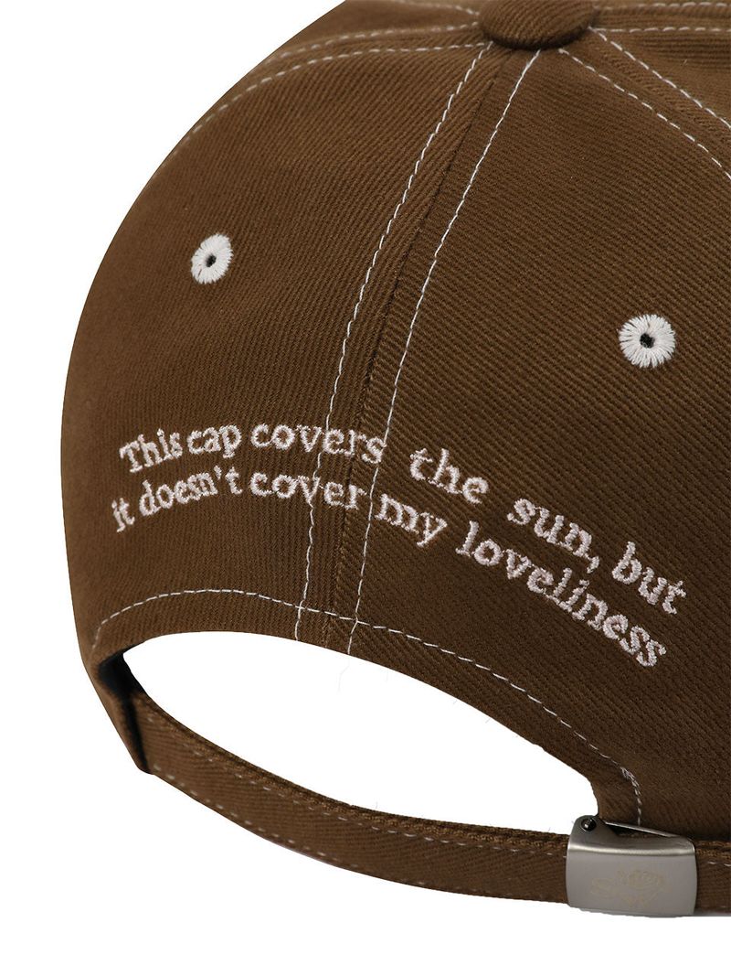 NOT COVER LOVELY BALL CAP - BROWN