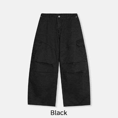 Poneer Cation Parachute Diagonal Cargo Pants
