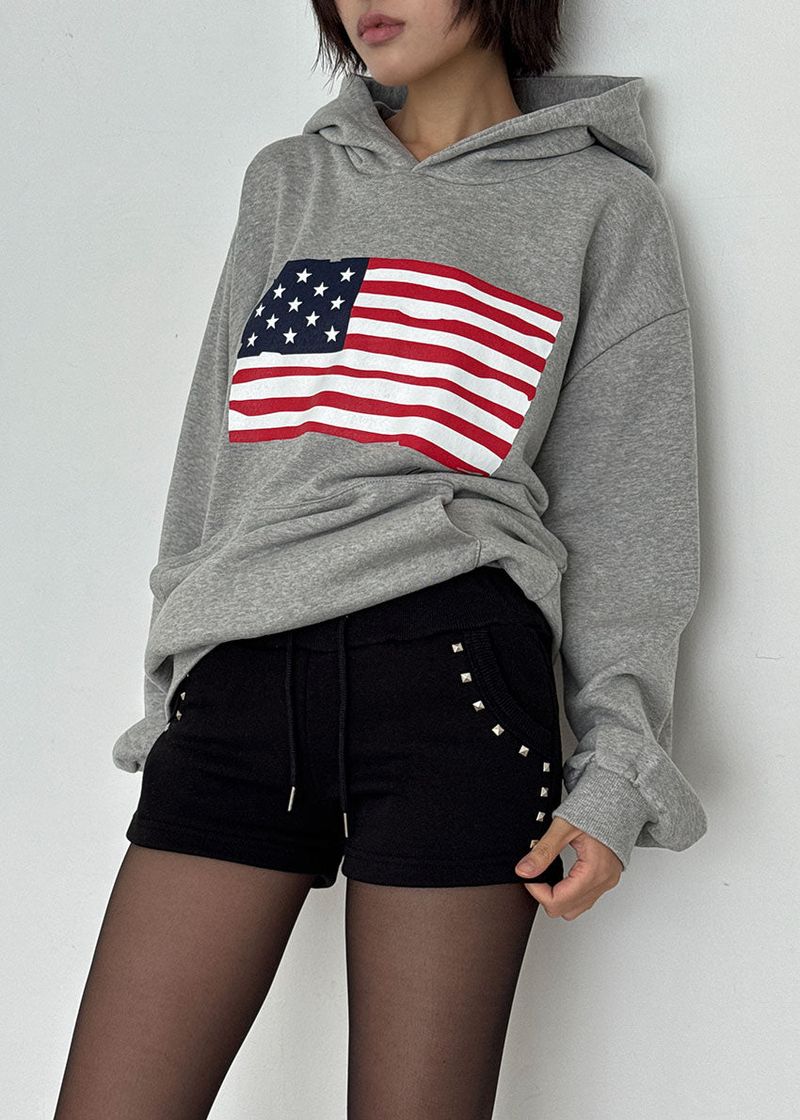 SQUARE STUD MINI SHORTS