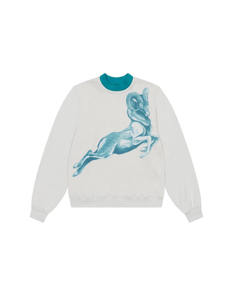 Double Rib Sweatshirt - Dall Sheep _ GREY