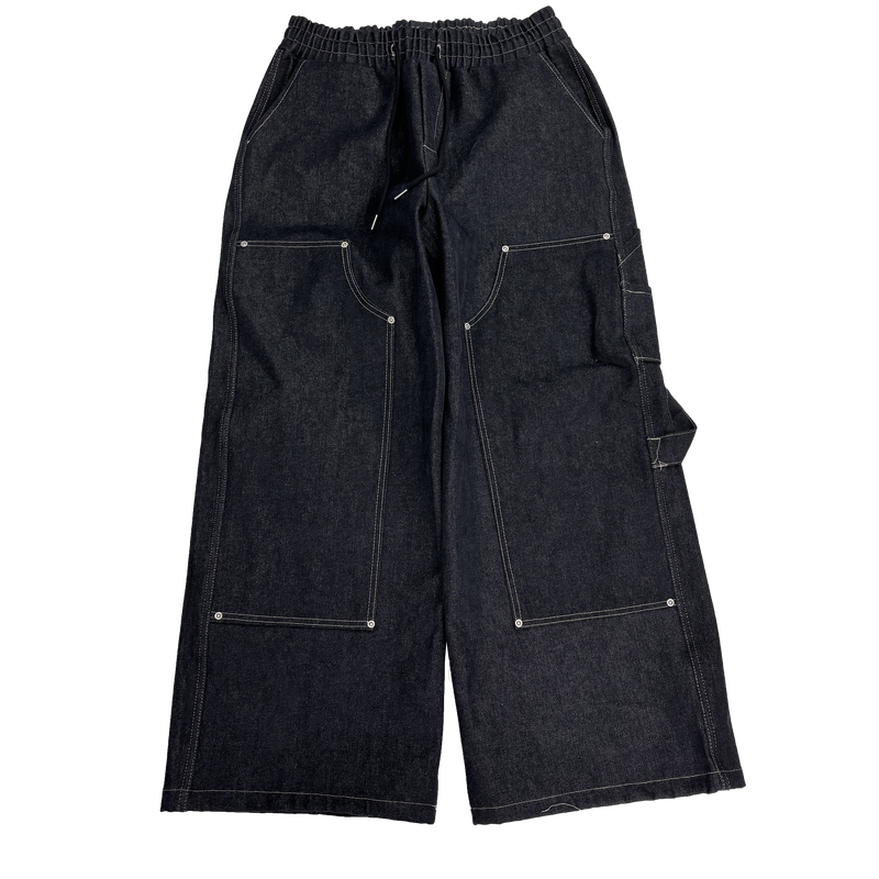 double-knee big denim carpenter pants
