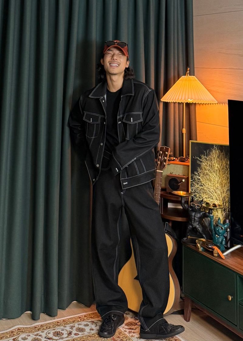Stitch Bijou Denim Pants 3COLOR