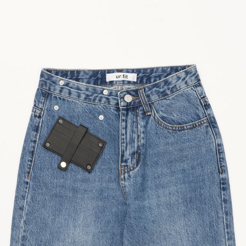 MEDIUM BLUE STRAIGHT DENIM PANTS [16626]