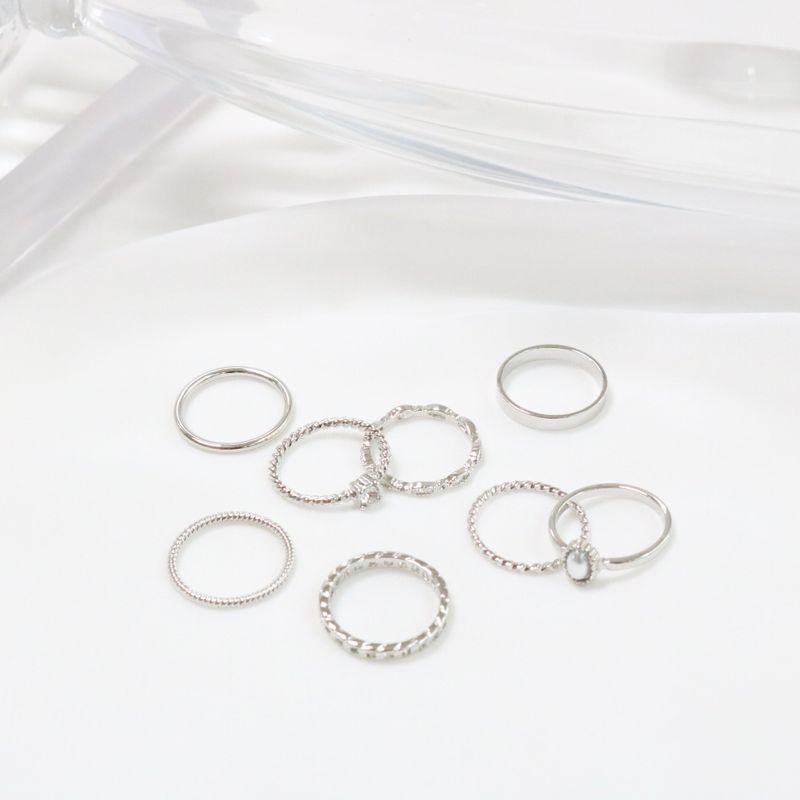 Royal Pearl Ring Set (2 color)