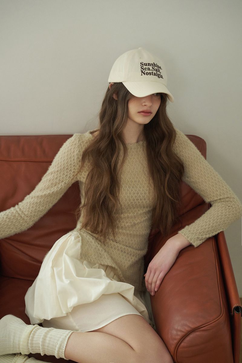 NOSTALGIA baseball cap_ivory