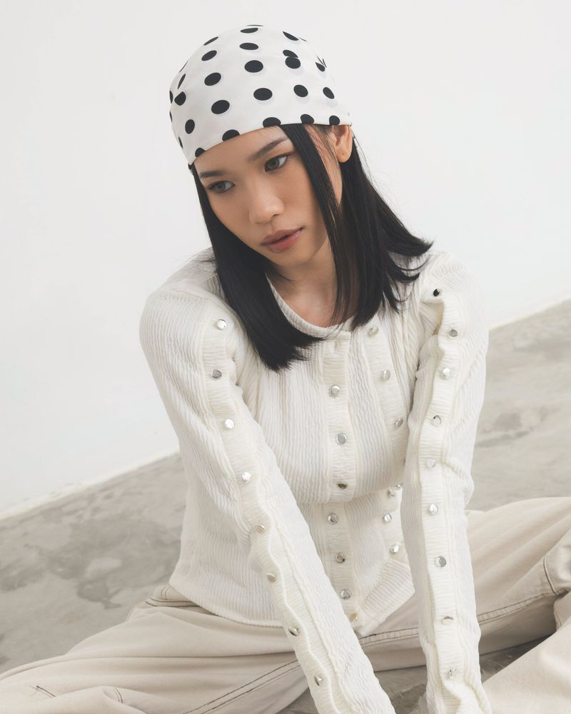 catha（カタ）の「コンパクトニットロングスリーブトップ（トップス）」