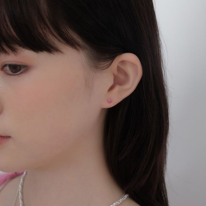 candy heart earring