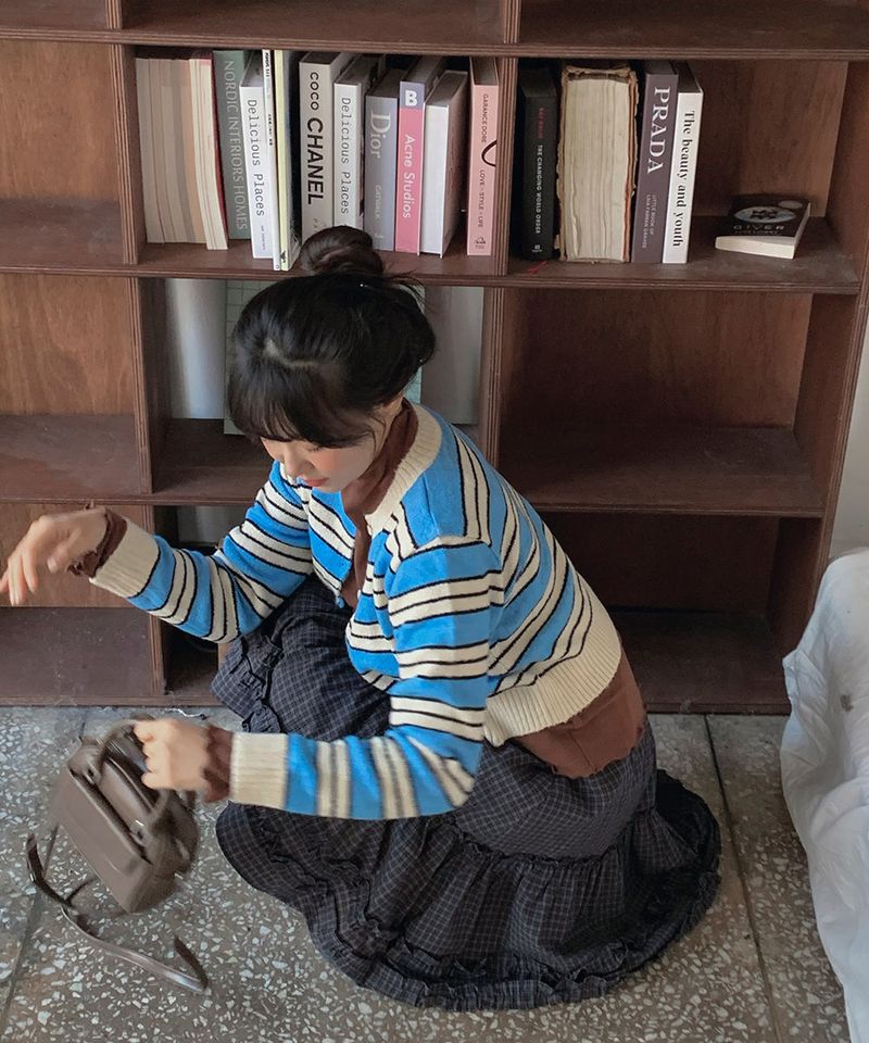 Mode Stripe Cardigan