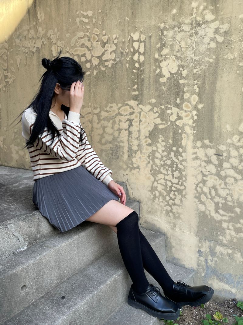 Certain mini pleats skirt