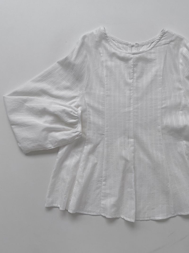Angela Pintuck Flare Blouse