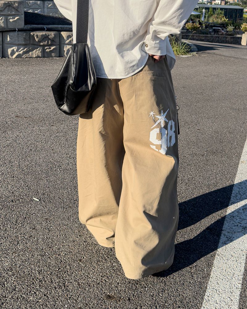 JIIGEUM（ジグム）の「98グラフィックワイドコットンパンツ（パンツ）」