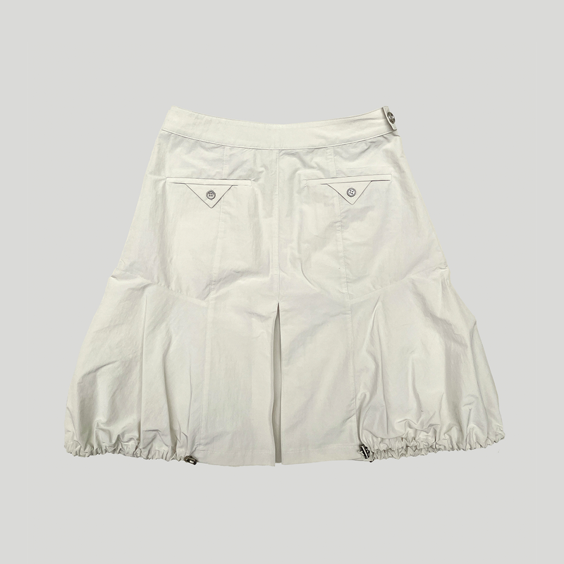 PUMPKIN STRING SKIRT : IVORY