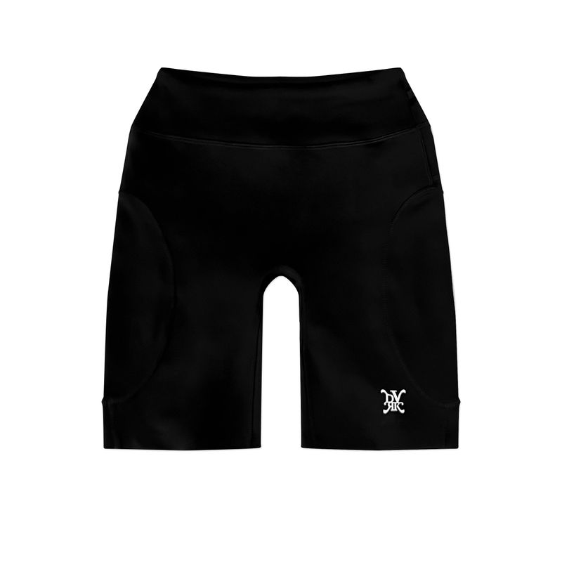DVRK PRIVÉ LOGO BIKER SHORTS - BLACK
