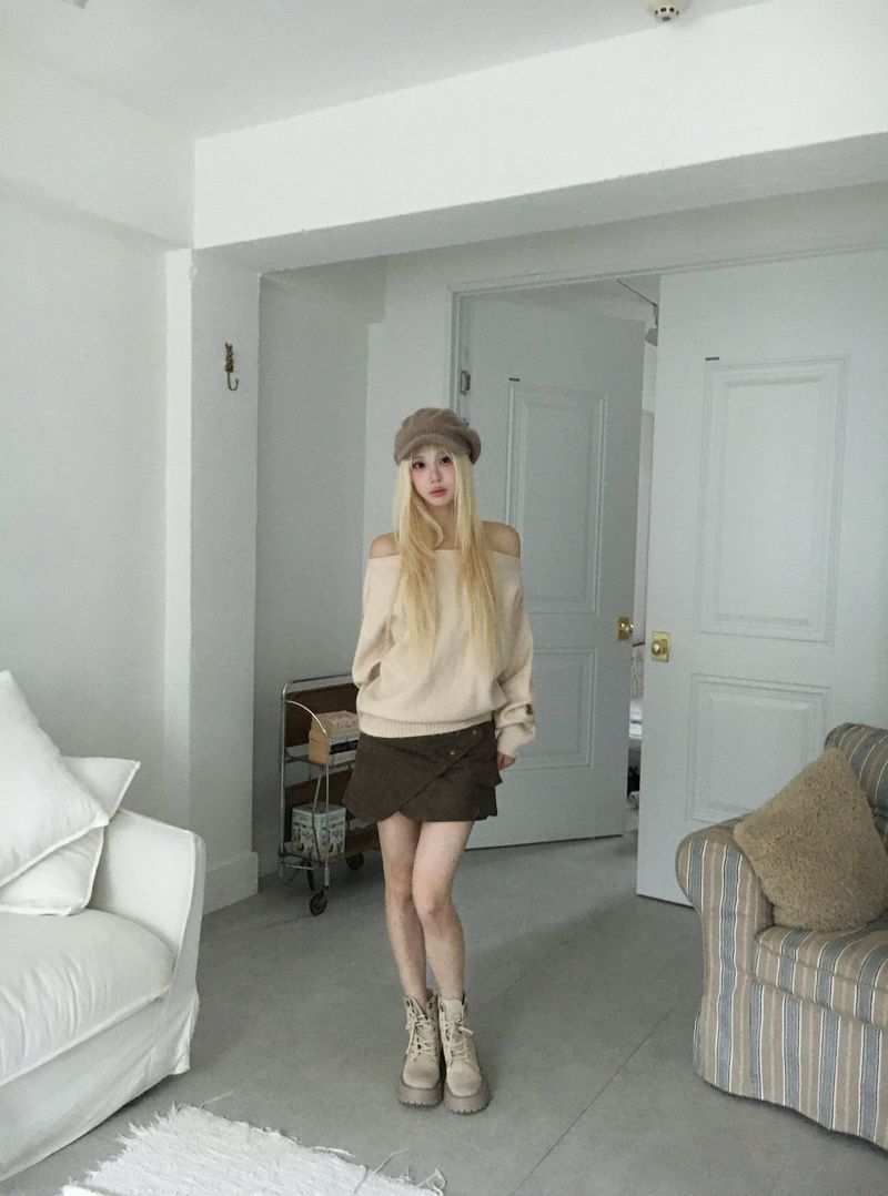 Cozy Off-Shoulder Knit