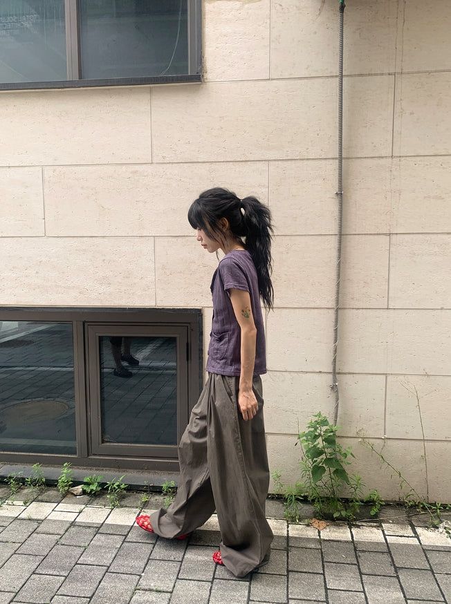 Lanie Summer Wide String Cotton Banding Pants