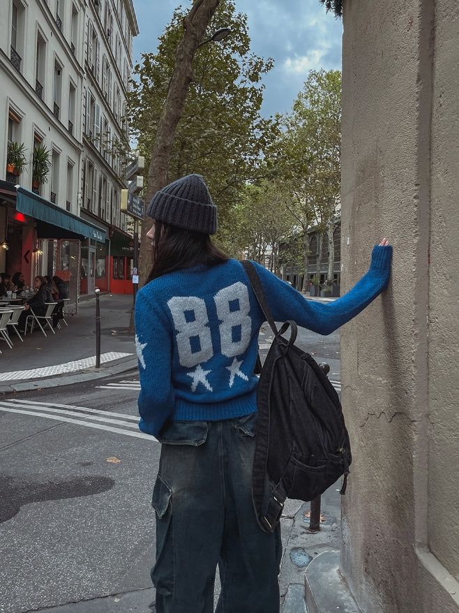 Hip 3D cargo denim banding pants