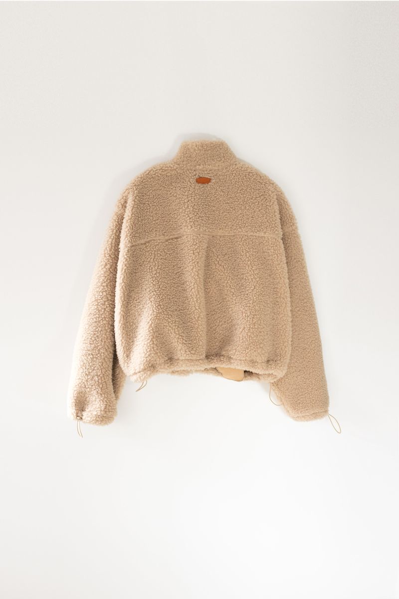 Boucle zip-up (Beige)