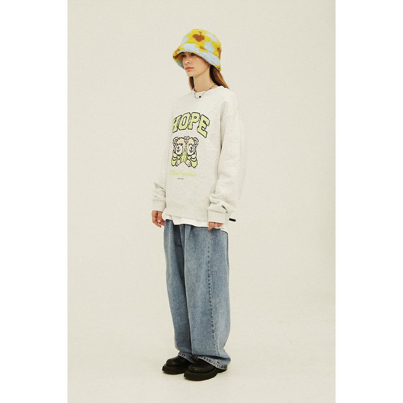 APIECEOFCAKE（ピースオブケイク）の「Flower Bear Fluffy Bucket Hat_Sky Blue（Hats）」