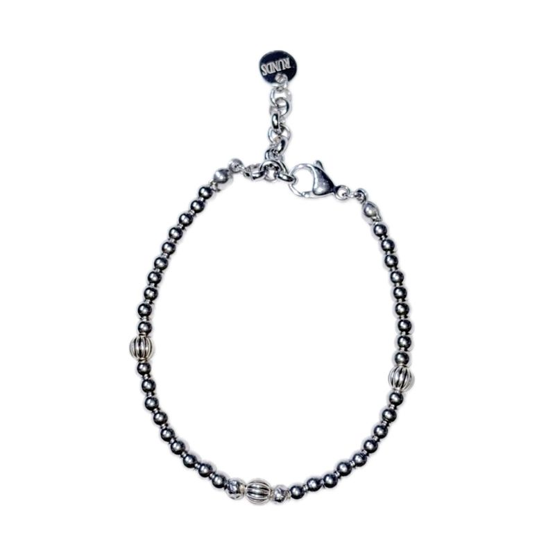 RUNDS(ランド)の「silver & surgical barcelet(Accessories)」