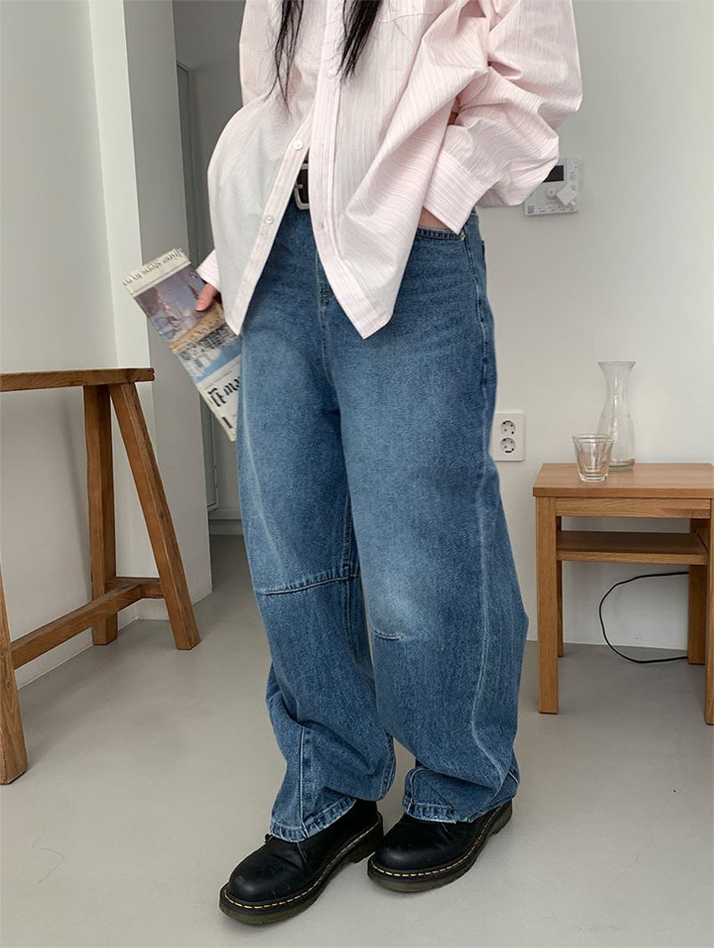 TUCK BALLOON JEANS (2C)