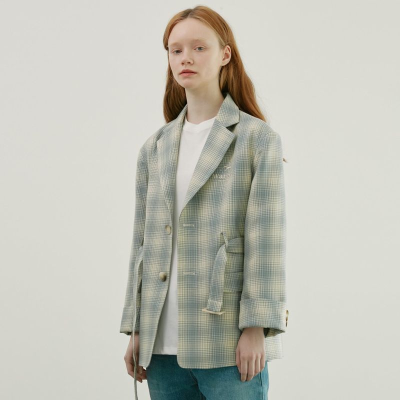 Belted Check BLAZER